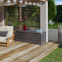 Coffre de jardin métal anthracite 700 L