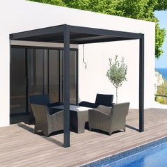 Pergola Bioclimatique adossée 3x3m CANDY