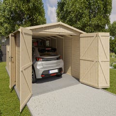 Garage - bois brut - 18 m²