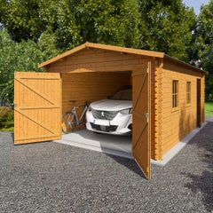 Garage Artemis - bois marron - 19 m²