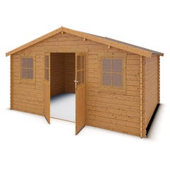Abri de jardin Neptune - bois marron - 19,5 m²
