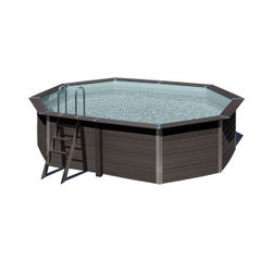 Piscine ovale composite 5,24 m x 3,86 m x 1,24 m Filtration à sable