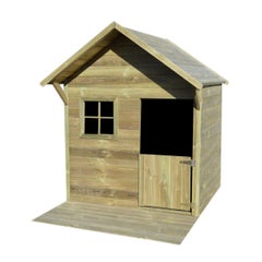 Maisonnette bois avec terrasse JANE - 3 enfants