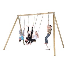 Portique bois 3 m Adulte Oliver - 4 personnes