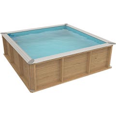 Piscine hors sol bois rectangulaire 6 x 3 x 1,46 m WEVA : TRIGANO