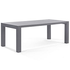 Table de jardin aluminium gris 2 m x  1 m x 0,7 m