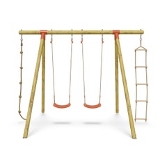 Portique bois 2,30 m Topwood TILA - 4 enfants