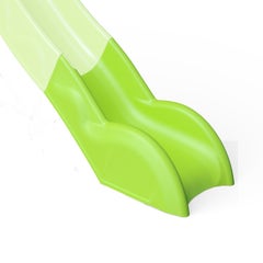 Partie inférieure de glissière toboggan 2,63 m - Sabot vert clair - Module de remplacement